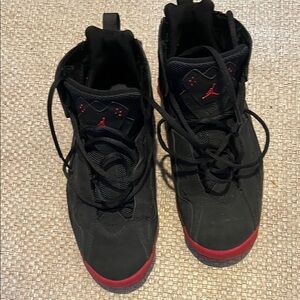 Jordan Athletic Shoes Black and Red